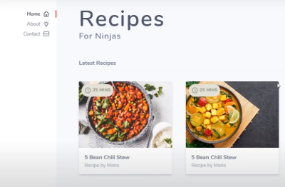 Food ordering website design