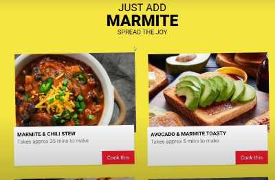 Marmite product website